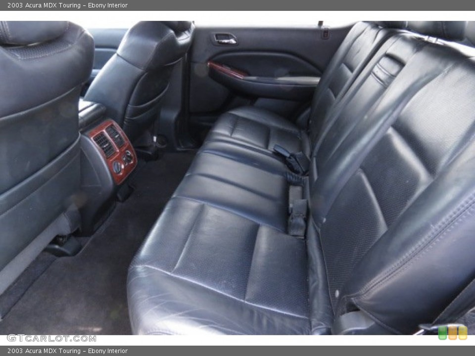 Ebony Interior Rear Seat for the 2003 Acura MDX Touring #78079789