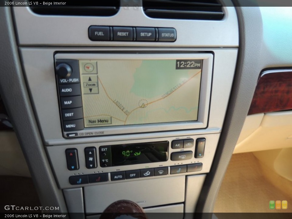 Beige Interior Navigation for the 2006 Lincoln LS V8 #78080055