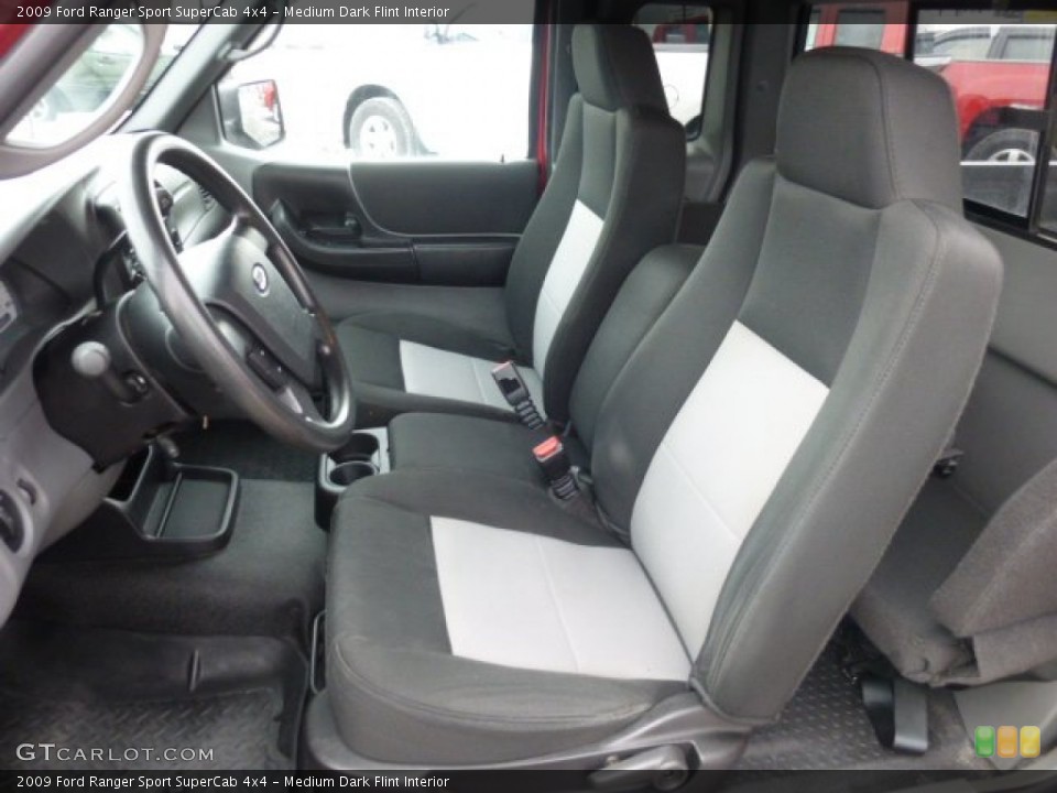 Medium Dark Flint Interior Front Seat for the 2009 Ford Ranger Sport SuperCab 4x4 #78081212