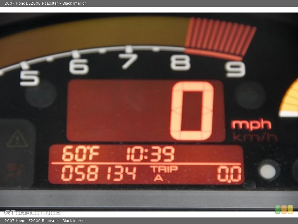 Black Interior Gauges for the 2007 Honda S2000 Roadster #78081560