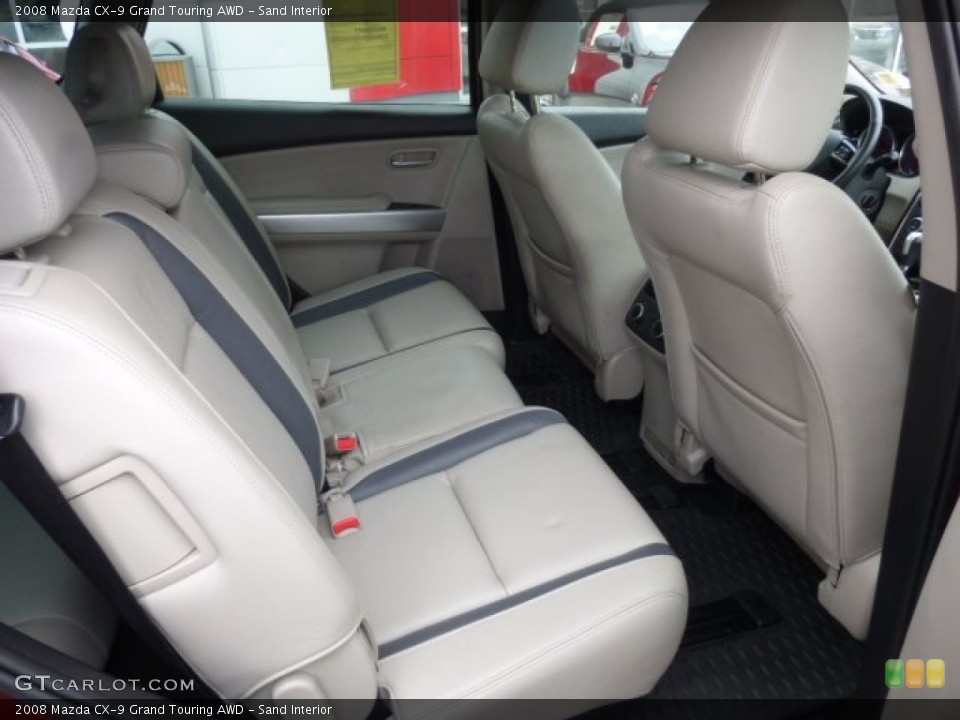 Sand Interior Rear Seat for the 2008 Mazda CX-9 Grand Touring AWD #78081689
