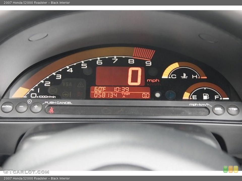 Black Interior Gauges for the 2007 Honda S2000 Roadster #78081699