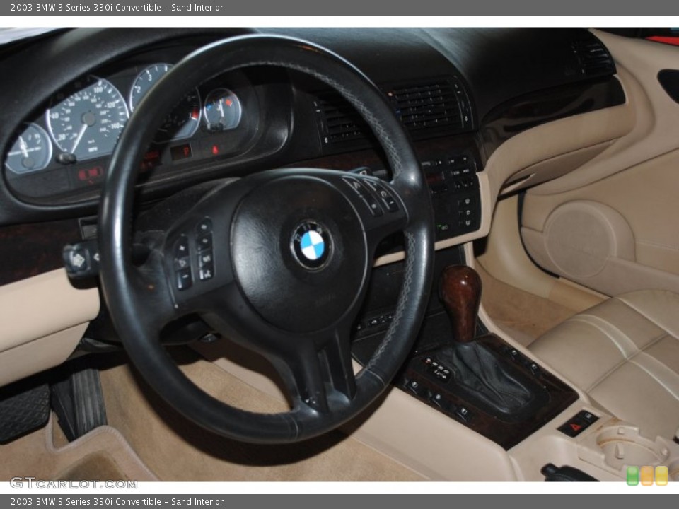 Sand Interior Steering Wheel for the 2003 BMW 3 Series 330i Convertible #78082253