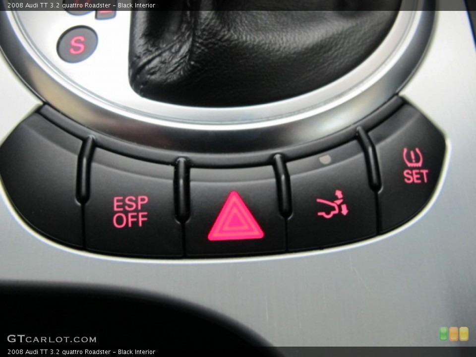 Black Interior Controls for the 2008 Audi TT 3.2 quattro Roadster #78082415