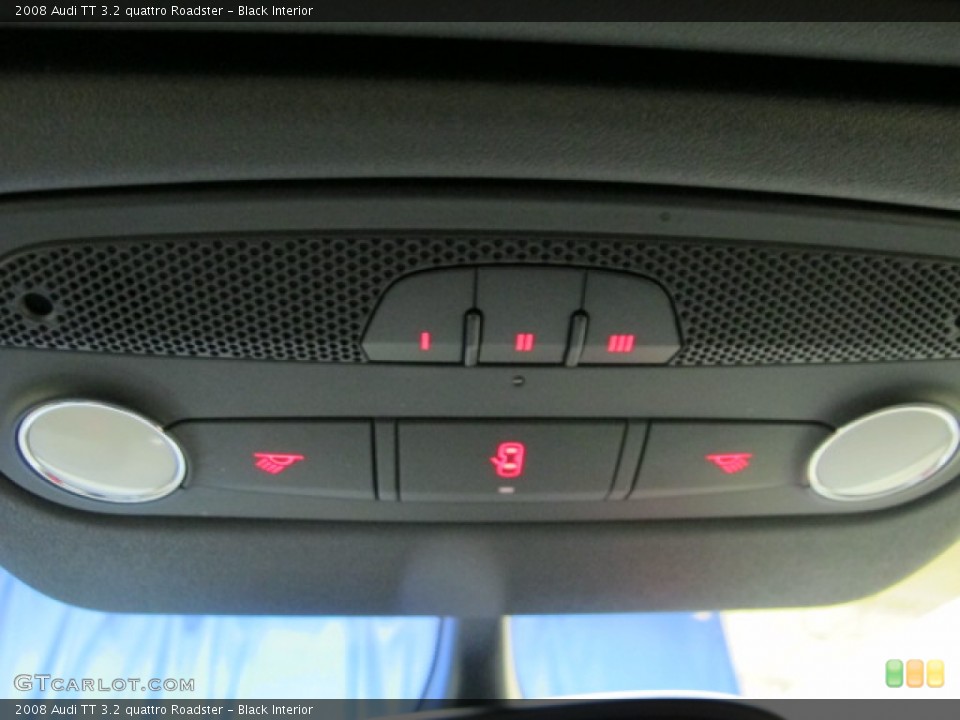 Black Interior Controls for the 2008 Audi TT 3.2 quattro Roadster #78082436