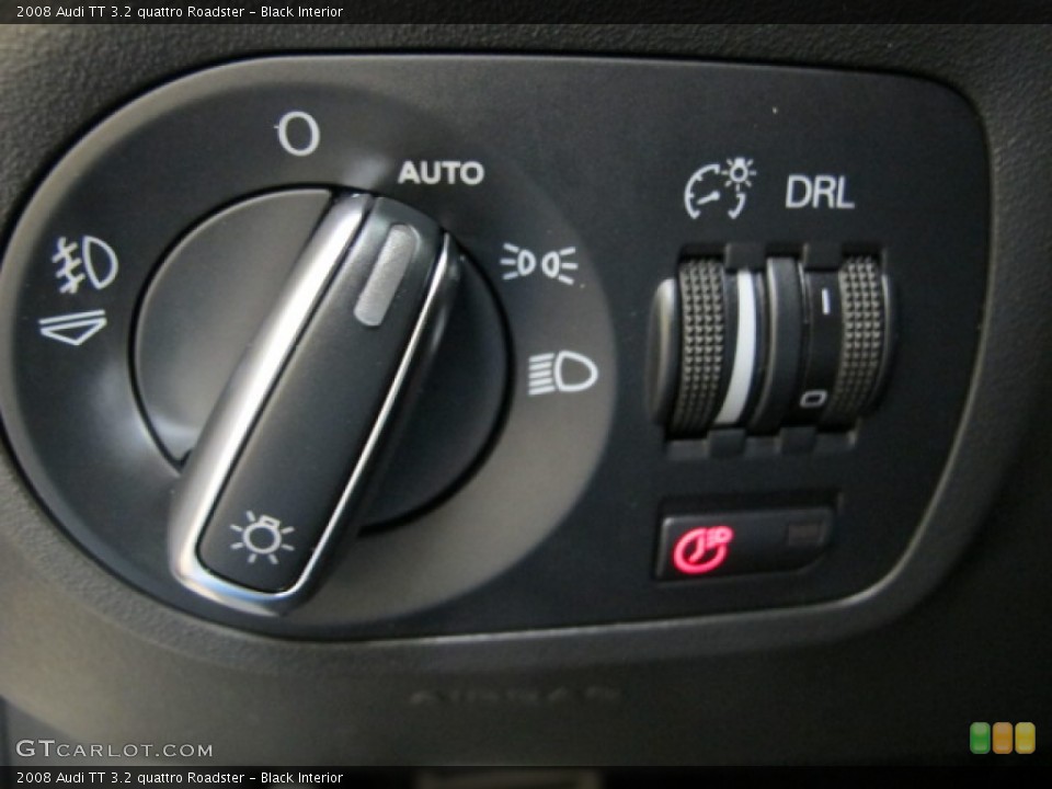 Black Interior Controls for the 2008 Audi TT 3.2 quattro Roadster #78082574