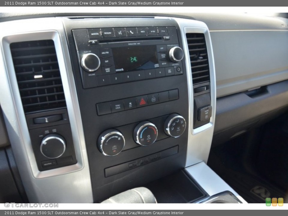 Dark Slate Gray/Medium Graystone Interior Controls for the 2011 Dodge Ram 1500 SLT Outdoorsman Crew Cab 4x4 #78083300