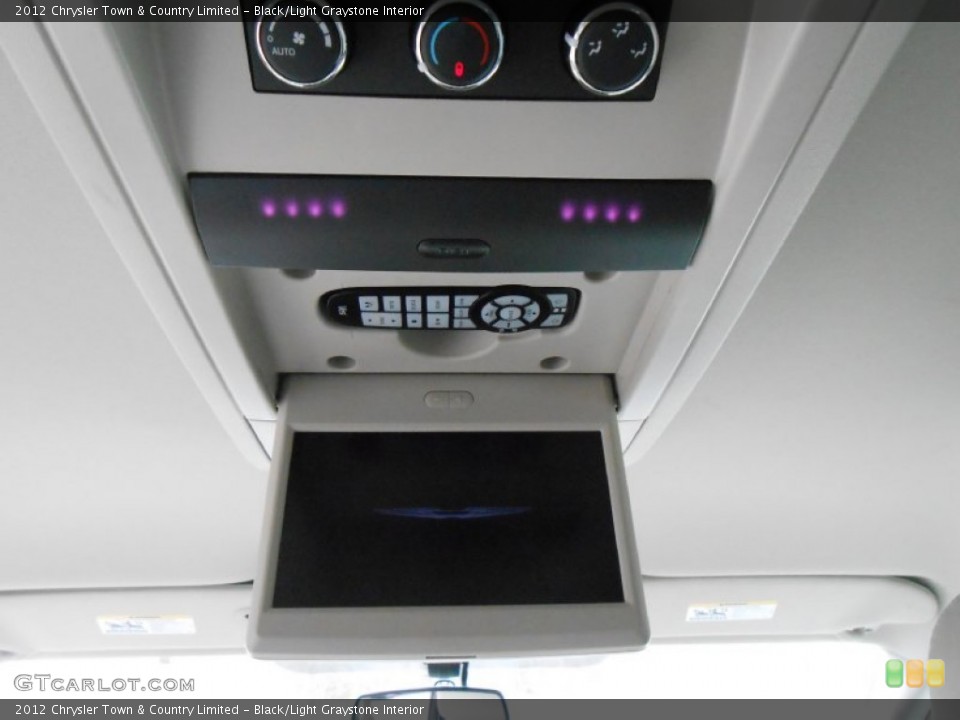 Black/Light Graystone Interior Entertainment System for the 2012 Chrysler Town & Country Limited #78083523