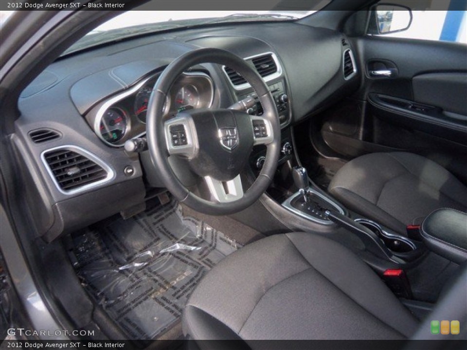 Black 2012 Dodge Avenger Interiors