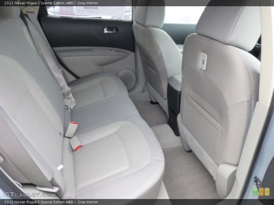 Gray Interior Rear Seat for the 2013 Nissan Rogue S Special Edition AWD #78087569
