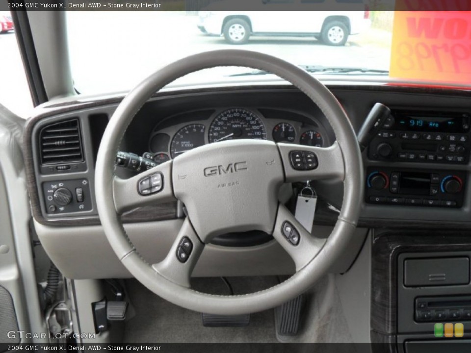 Stone Gray Interior Steering Wheel for the 2004 GMC Yukon XL Denali AWD #78089752