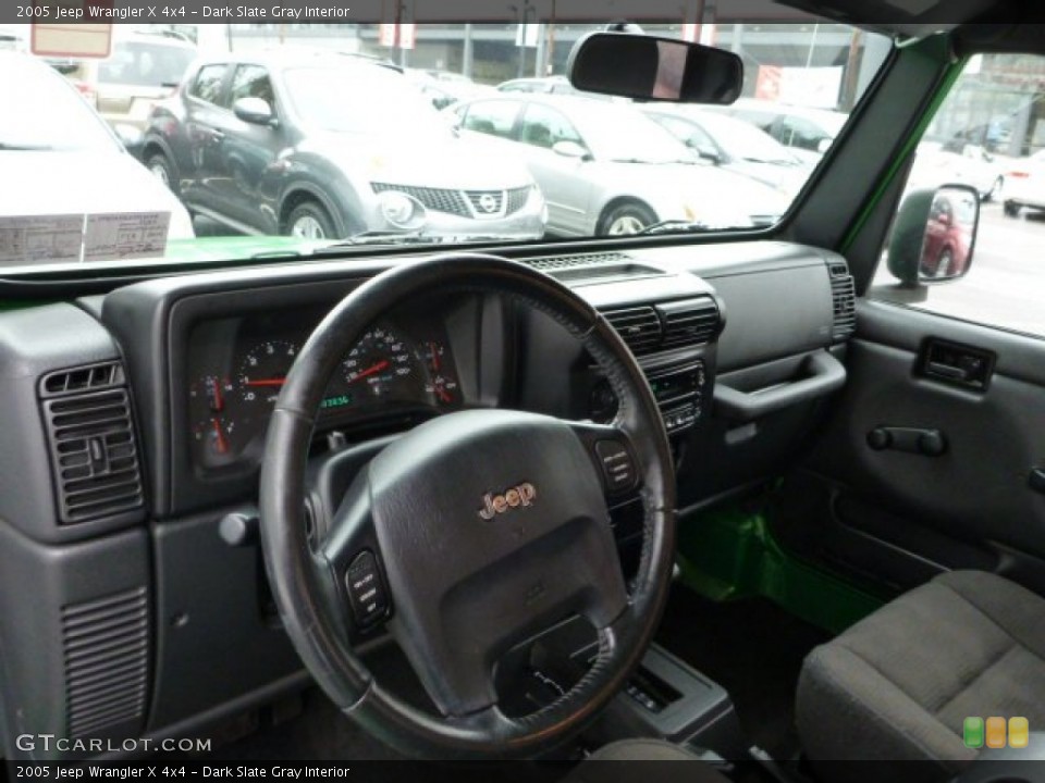 Dark Slate Gray Interior Dashboard for the 2005 Jeep Wrangler X 4x4 #78090005