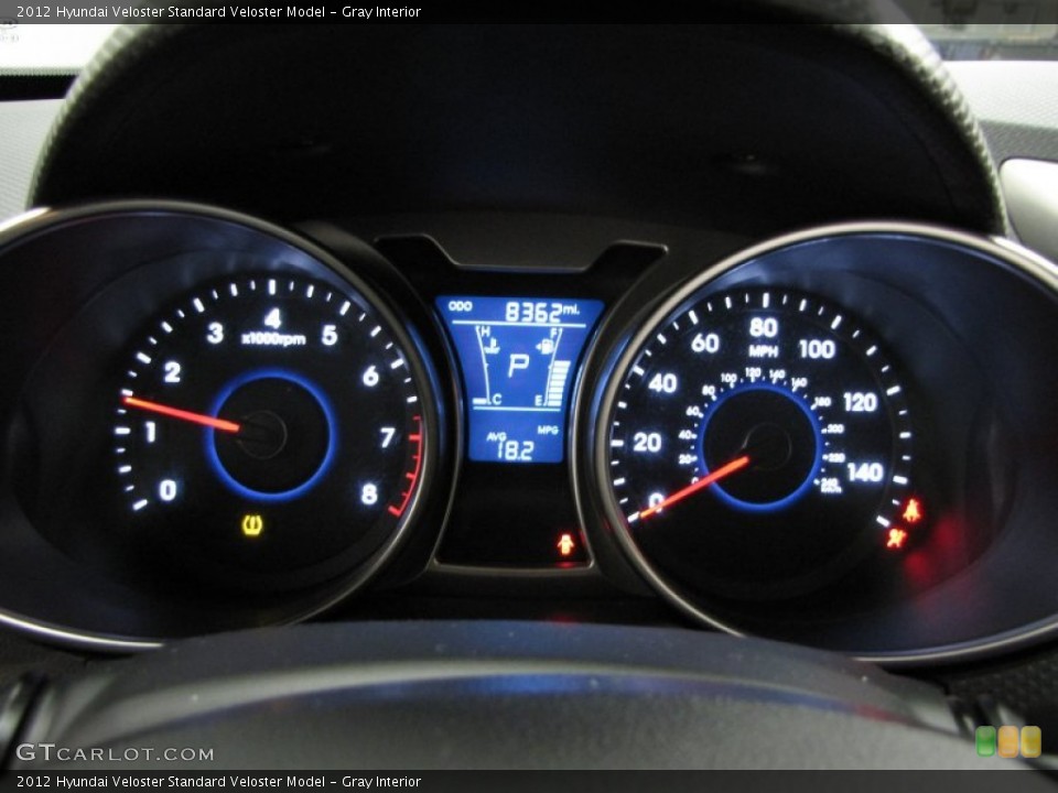 Gray Interior Gauges for the 2012 Hyundai Veloster  #78091271