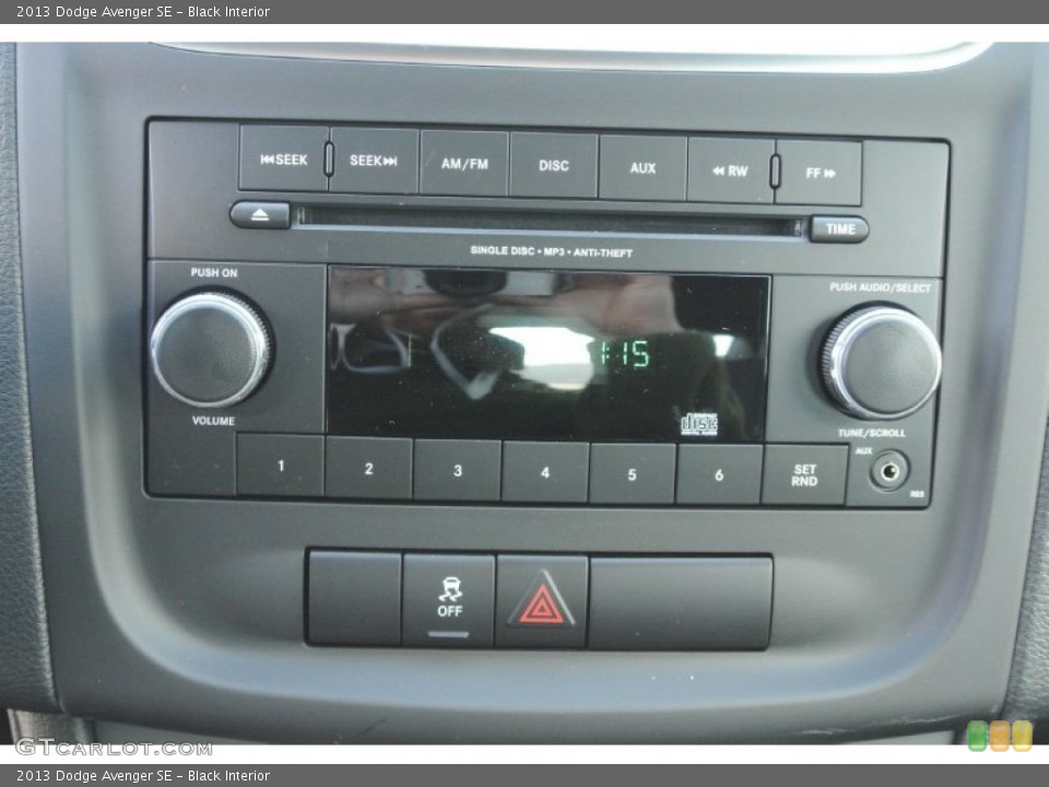 Black Interior Audio System for the 2013 Dodge Avenger SE #78091327