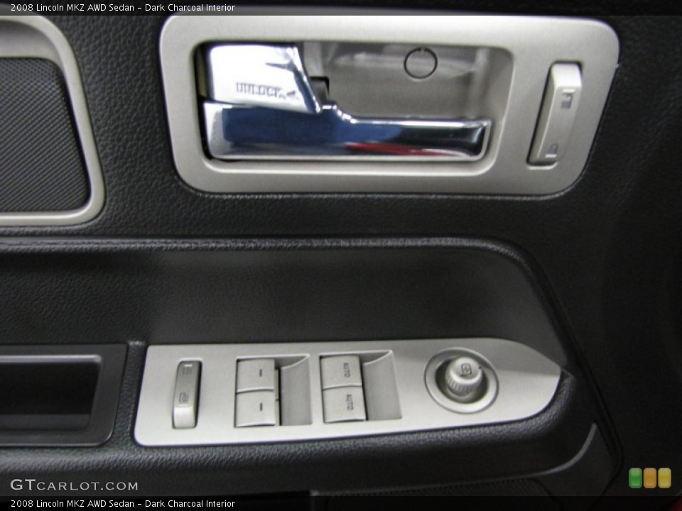 Dark Charcoal Interior Controls for the 2008 Lincoln MKZ AWD Sedan #78092145