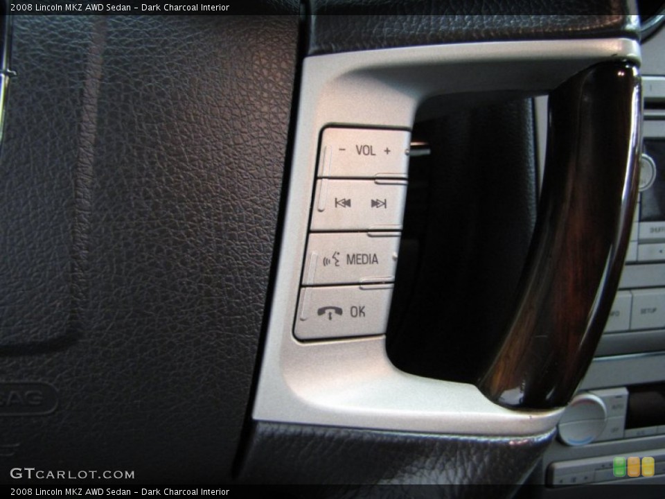 Dark Charcoal Interior Controls for the 2008 Lincoln MKZ AWD Sedan #78092300