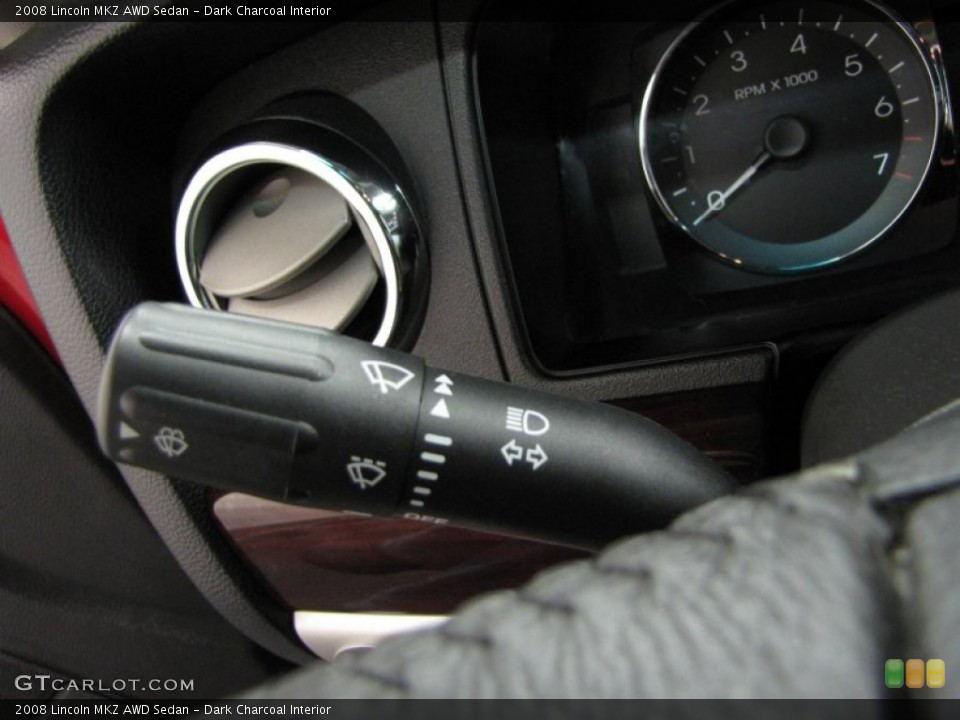 Dark Charcoal Interior Controls for the 2008 Lincoln MKZ AWD Sedan #78092315