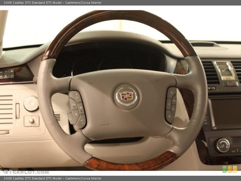Cashmere/Cocoa Interior Steering Wheel for the 2008 Cadillac DTS  #78095441
