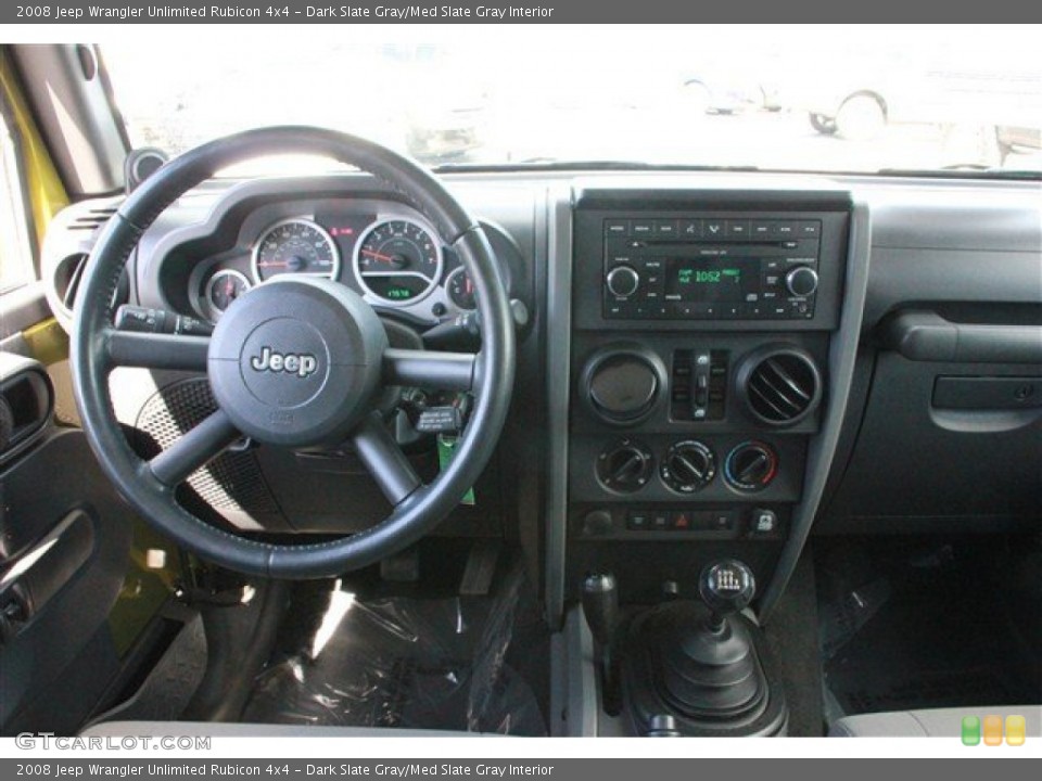 Dark Slate Gray/Med Slate Gray Interior Dashboard for the 2008 Jeep Wrangler Unlimited Rubicon 4x4 #78095846