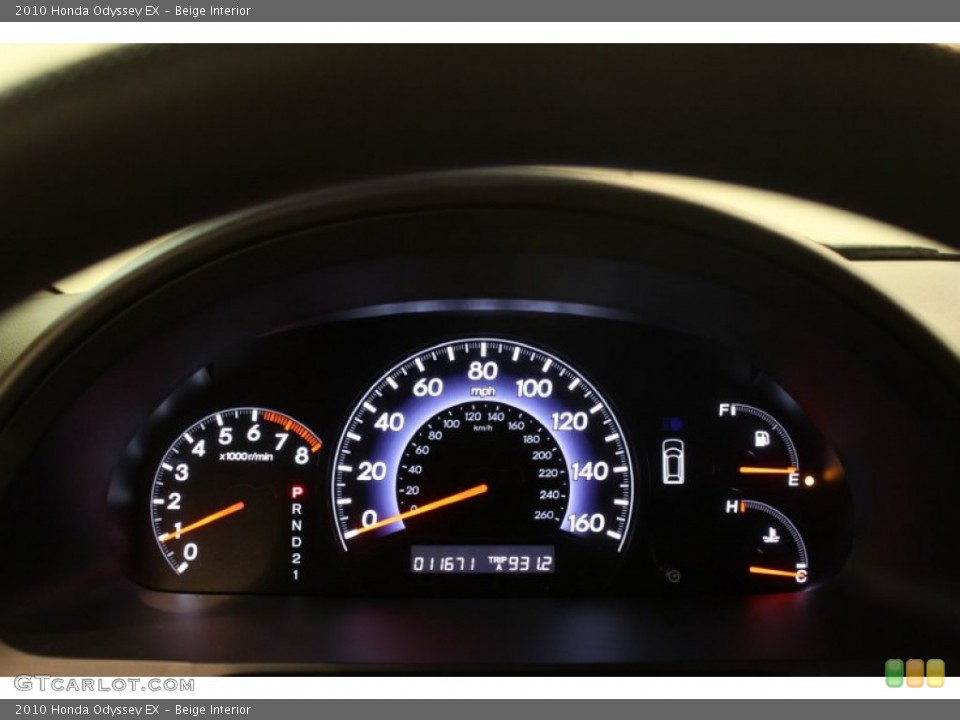 Beige Interior Gauges for the 2010 Honda Odyssey EX #78095867