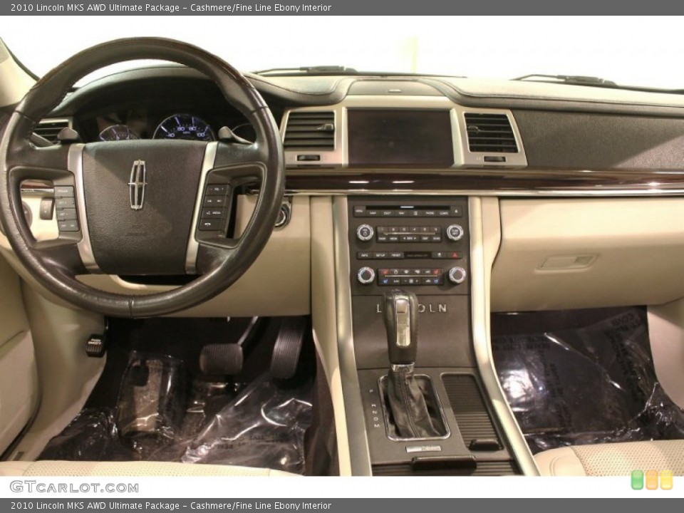 Cashmere/Fine Line Ebony Interior Dashboard for the 2010 Lincoln MKS AWD Ultimate Package #78096514