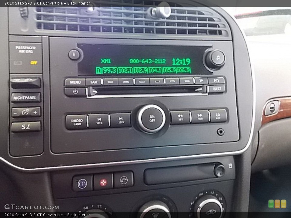 Black Interior Audio System for the 2010 Saab 9-3 2.0T Convertible #78096836
