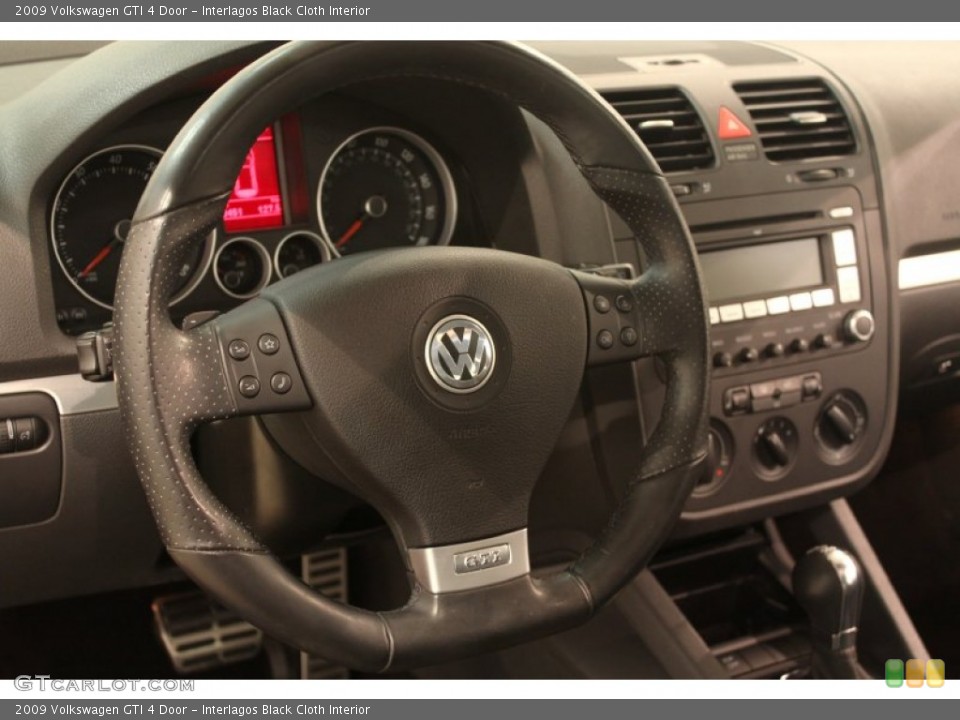 Interlagos Black Cloth Interior Steering Wheel for the 2009 Volkswagen GTI 4 Door #78097124