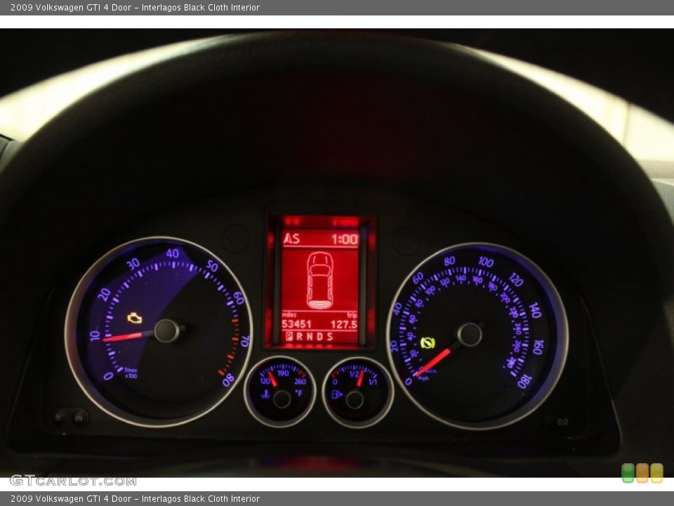 Interlagos Black Cloth Interior Gauges for the 2009 Volkswagen GTI 4 Door #78097142