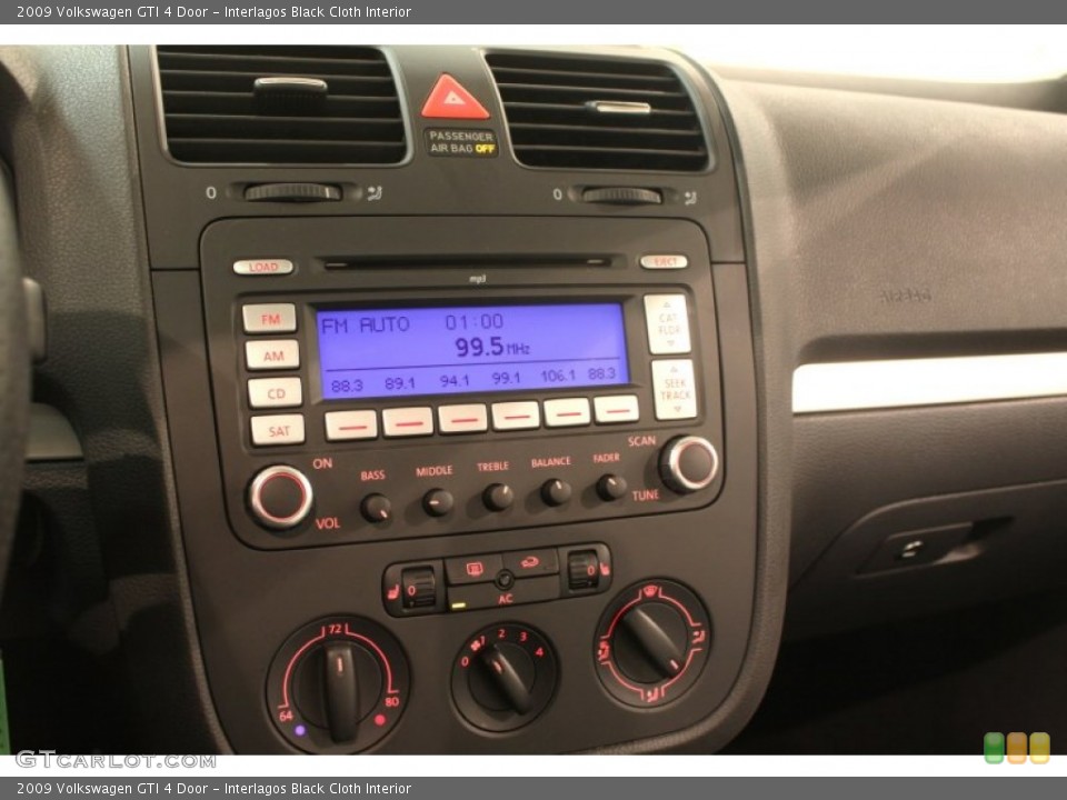 Interlagos Black Cloth Interior Controls for the 2009 Volkswagen GTI 4 Door #78097157