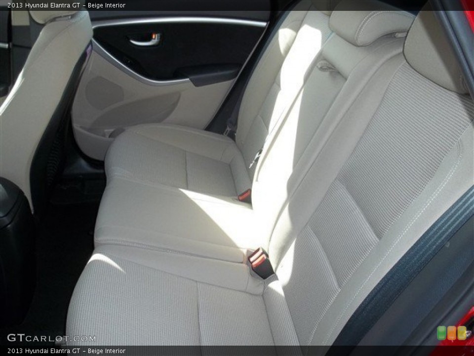 Beige Interior Rear Seat for the 2013 Hyundai Elantra GT #78098201