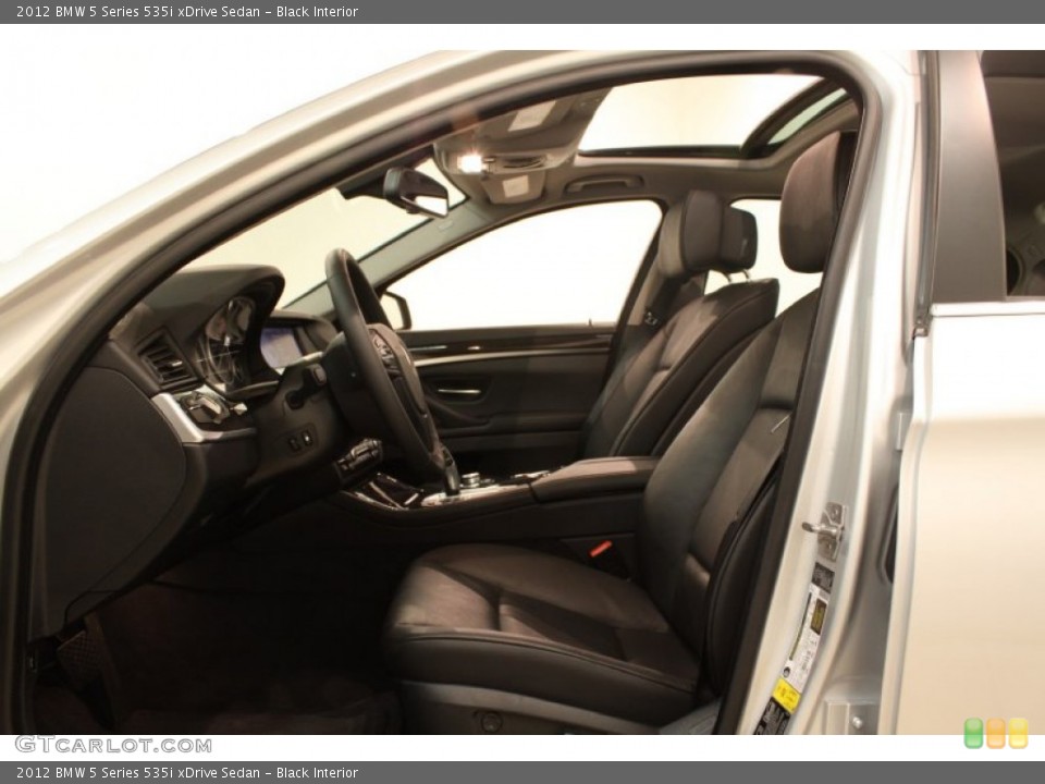Black Interior Front Seat for the 2012 BMW 5 Series 535i xDrive Sedan #78098718