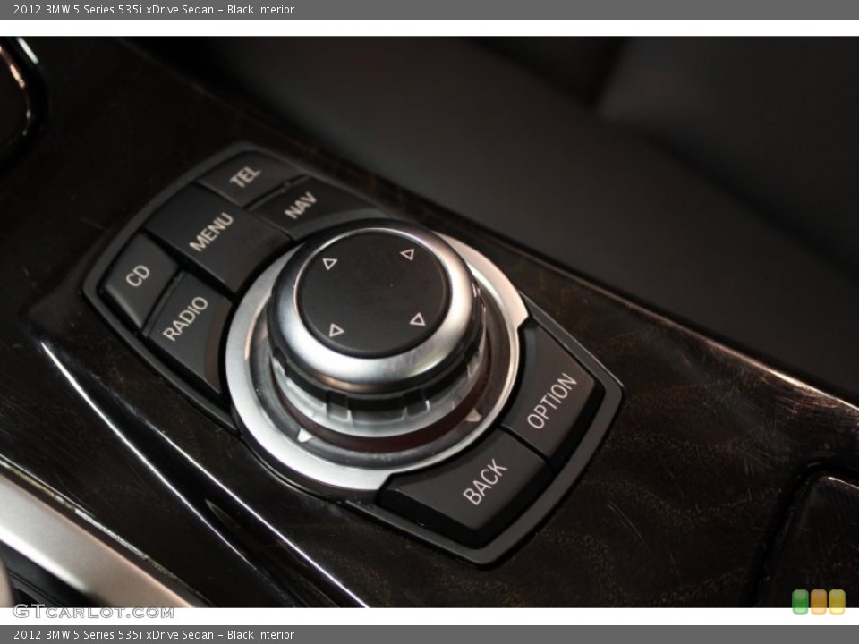 Black Interior Controls for the 2012 BMW 5 Series 535i xDrive Sedan #78099062