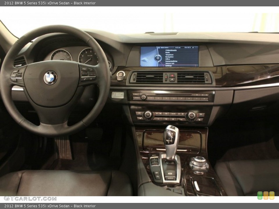 Black Interior Dashboard for the 2012 BMW 5 Series 535i xDrive Sedan #78099152