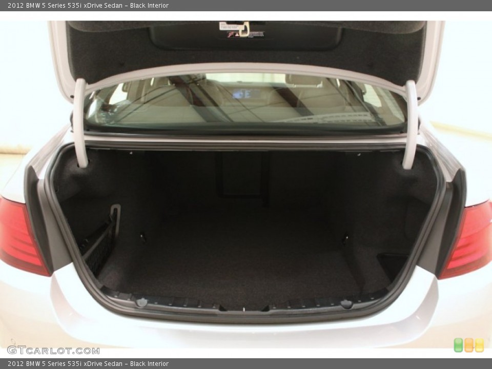 Black Interior Trunk for the 2012 BMW 5 Series 535i xDrive Sedan #78099182