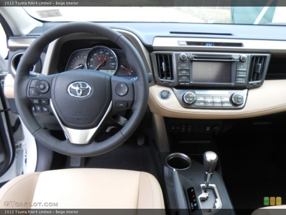 Beige Interior Dashboard for the 2013 Toyota RAV4 Limited #78100415