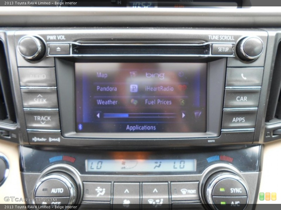 Beige Interior Controls for the 2013 Toyota RAV4 Limited #78100443