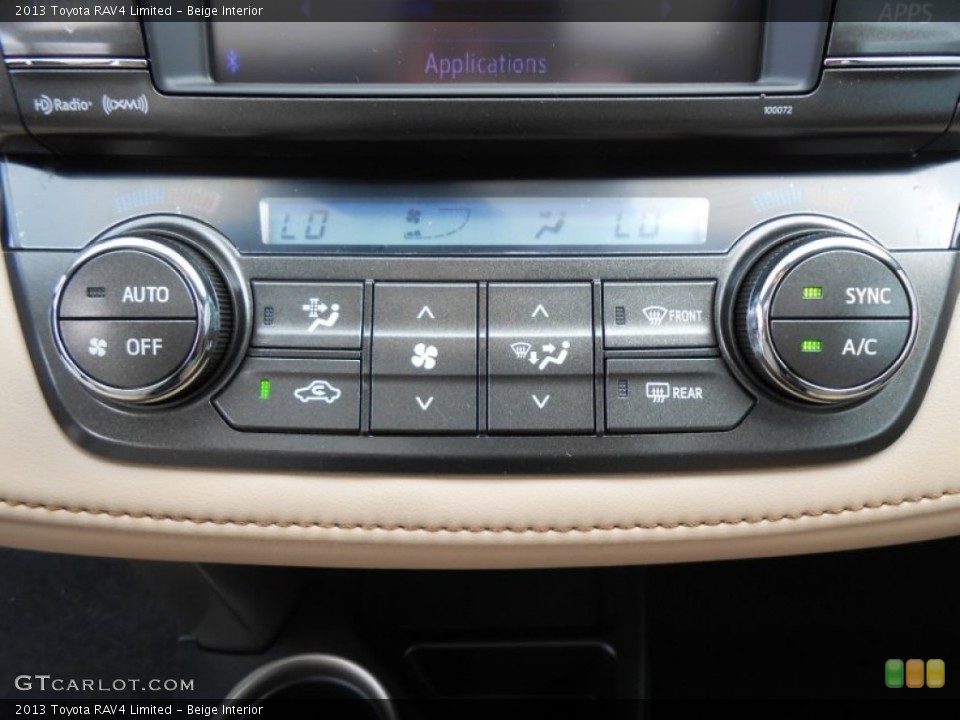Beige Interior Controls for the 2013 Toyota RAV4 Limited #78100463