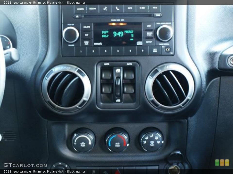 Black Interior Controls for the 2011 Jeep Wrangler Unlimited Mojave 4x4 #78101016