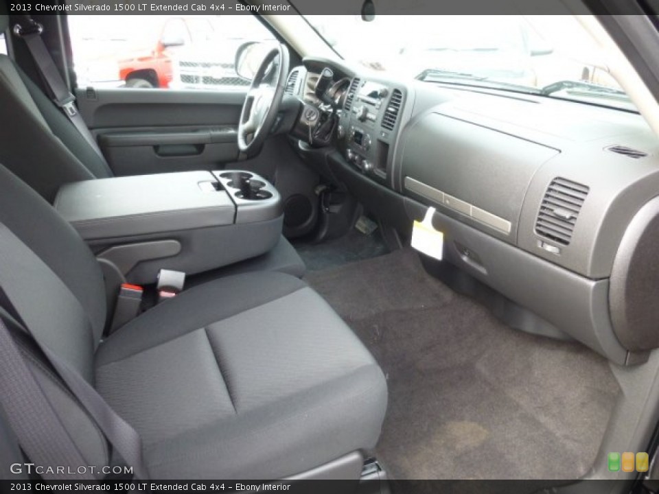 Ebony Interior Photo for the 2013 Chevrolet Silverado 1500 LT Extended Cab 4x4 #78101546