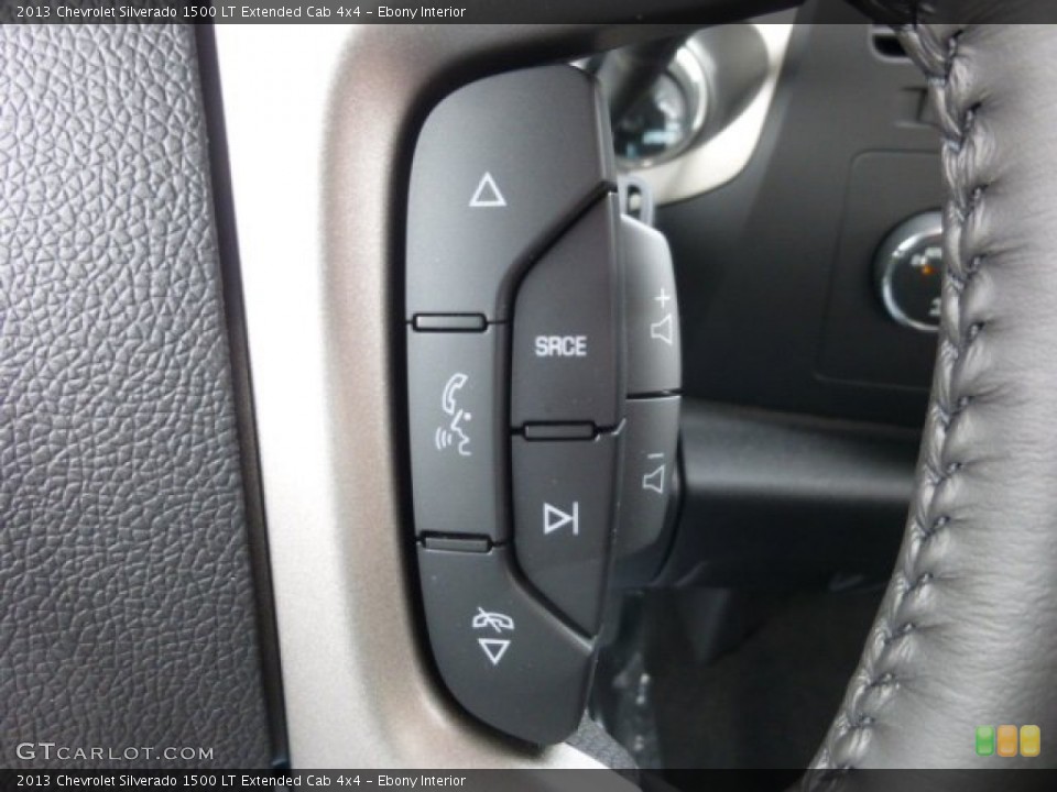 Ebony Interior Controls for the 2013 Chevrolet Silverado 1500 LT Extended Cab 4x4 #78101682