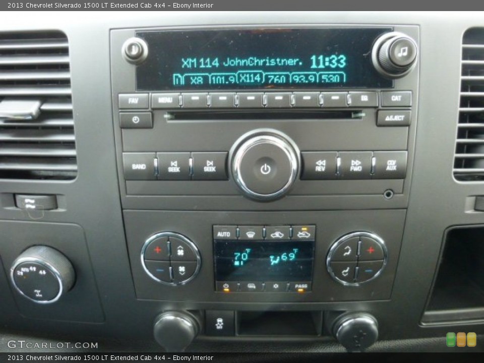 Ebony Interior Controls for the 2013 Chevrolet Silverado 1500 LT Extended Cab 4x4 #78101702