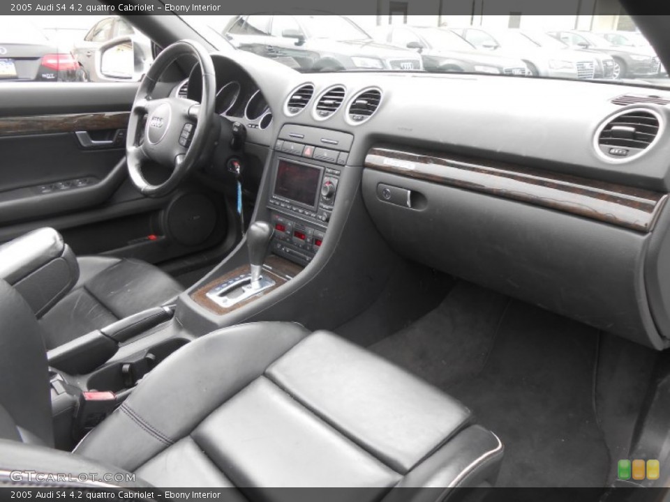 Ebony Interior Dashboard for the 2005 Audi S4 4.2 quattro Cabriolet #78102490