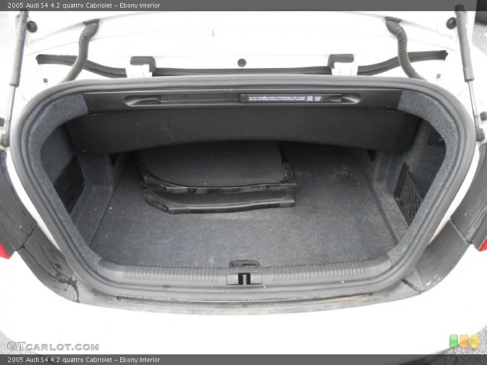 Ebony Interior Trunk for the 2005 Audi S4 4.2 quattro Cabriolet #78102521