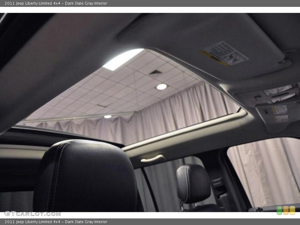 Dark Slate Gray Interior Sunroof for the 2011 Jeep Liberty Limited 4x4 #78103082