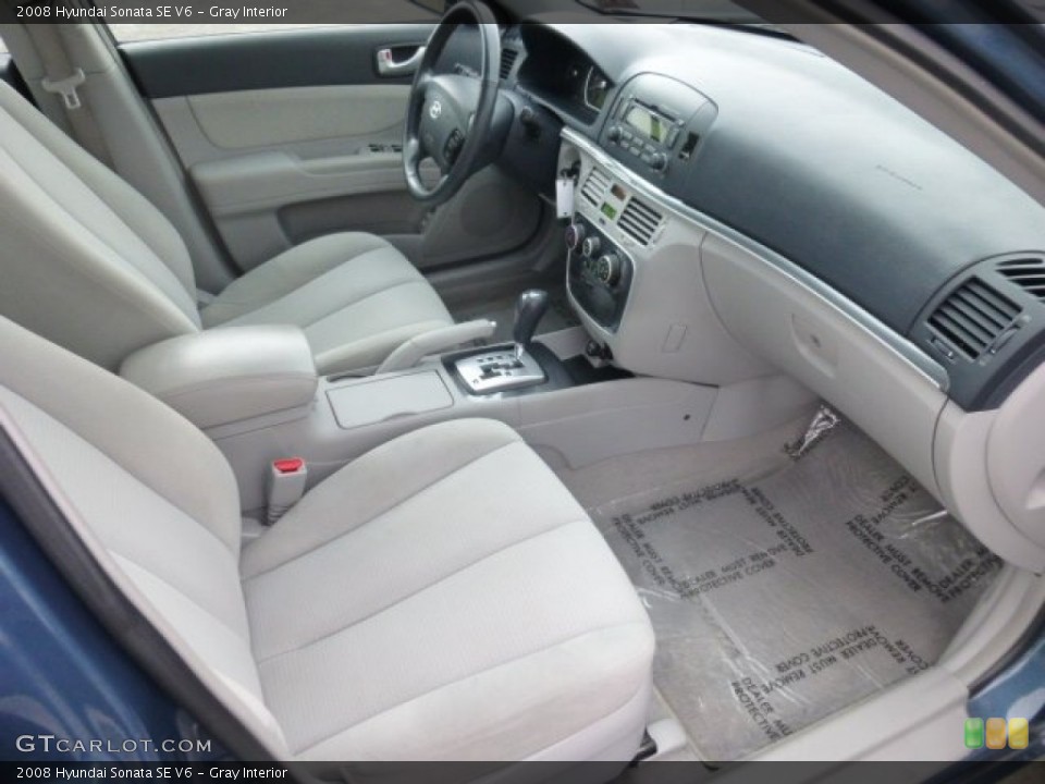 Gray Interior Photo for the 2008 Hyundai Sonata SE V6 #78103877