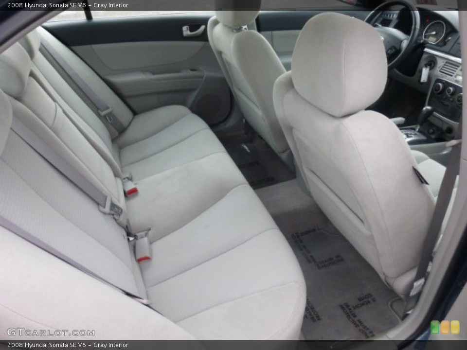 Gray Interior Rear Seat for the 2008 Hyundai Sonata SE V6 #78103917