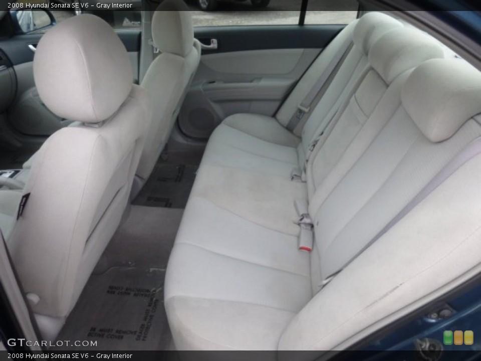 Gray Interior Rear Seat for the 2008 Hyundai Sonata SE V6 #78103931