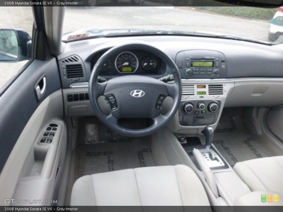 Gray Interior Dashboard for the 2008 Hyundai Sonata SE V6 #78103951