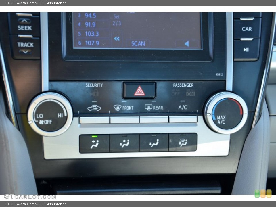 Ash Interior Controls for the 2012 Toyota Camry LE #78104202