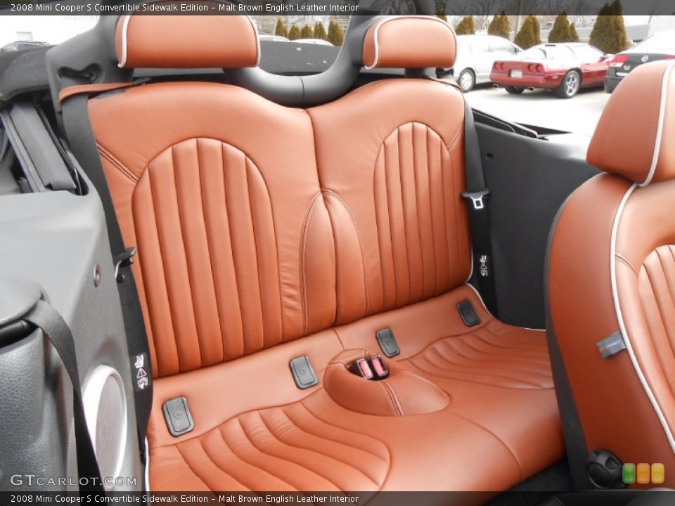 Malt Brown English Leather Interior Rear Seat For The 2008